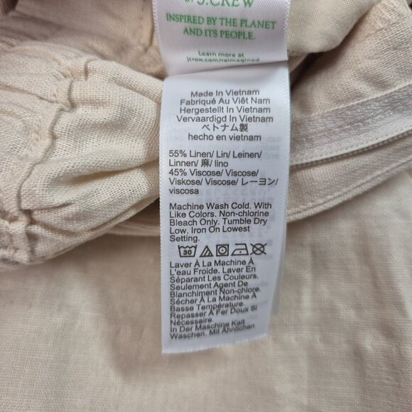 J.Crew Women's Shorts Size 14 Beige Linen Blend  (55) - Picture 7 of 11